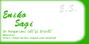 eniko sagi business card